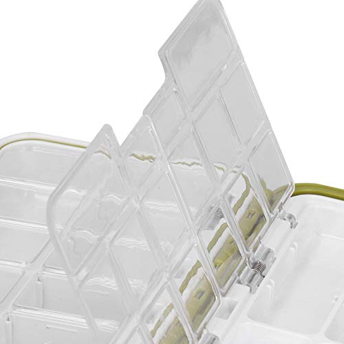 RiToEasysports Fishing Lures Box, Sealed Tackle Storage with Rubber Sealed Strip and Stainless Steel Hinge, for Fishing Accessories Holder