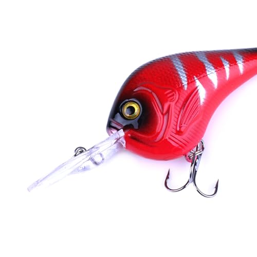 Fishing Lures Kit Mix Includes Minnow Popper Crankbait and Fish Hook for Fishing Saltwater Freshwater Trout Bass Salmon - color: 17APCS