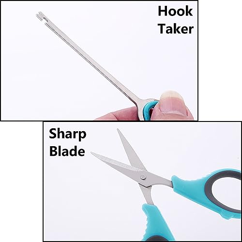 Scissor with Pliers Hook Remover Stainless Steel Fishing Multifunction Pliers Fishing Braided Line Cutter Fishing Gear Tackle - color: Green