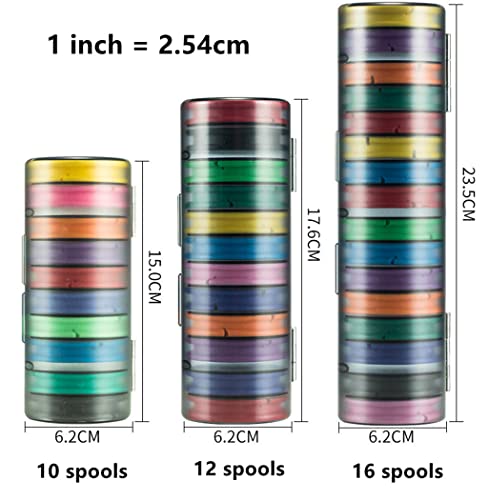 Toasis Fishing Snelled Hook Holders Tenkara Line Keepers Fishing Leader Rig Storage Spools (12 Spools) - size: 12 Spools