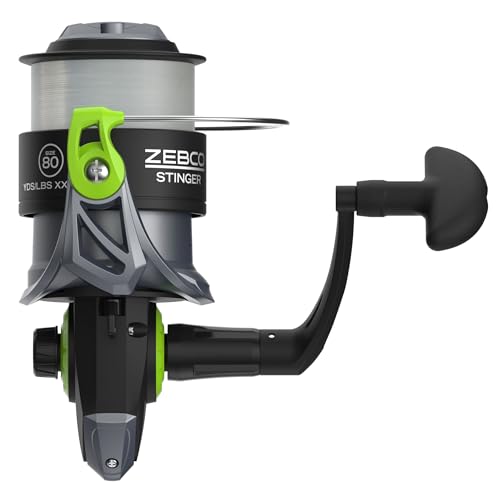 Zebco Stinger Spinning Fishing Reel, 1+1 Bearings Fishing Reel - size: Size 80 Reel