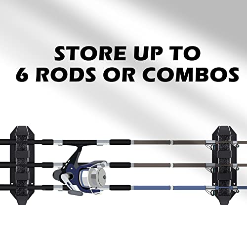 Sratte 4 Pcs Rod Holders for Fishing Boat Wall Mount Fishing Pole Holders Horizontal EVA Foam Garage Rod Rack Summer Boat Accessories for Men Gifts