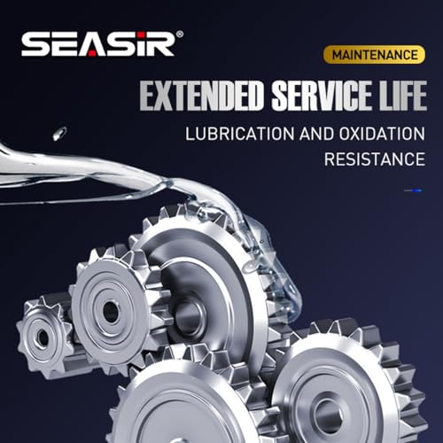 SEASIR Fishing Reel Oil, 2Pcs Reel Oil and Grease Kit, Multi-Purpose Reel Lubricant for Reel Bearings, Bushings and Shafts - Spinning, Baitcasting, Freshwater, Saltwater