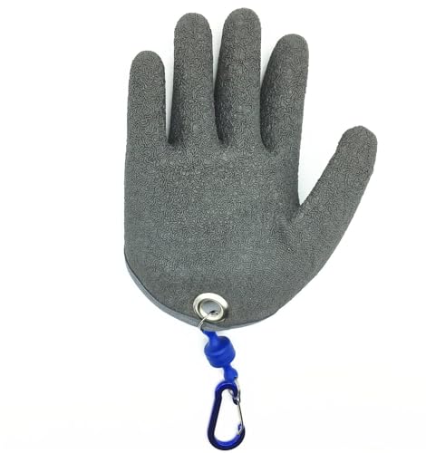 Inf-way Fishing Glove with Magnet Release, Fisherman Professional Catch Fish Gloves Cut&Puncture Resistant with Magnetic Hooks Hunting Glove - size: Medium, style: Right