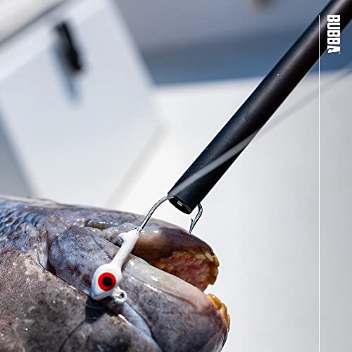 BUBBA Hook Extractor with Non-Slip Grip T-Handle with Marine Grade Stainless Steel Hook Extractor for Fishing and Angling - size: 6 inch