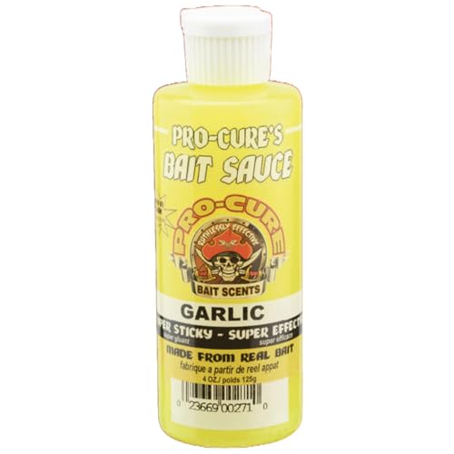 Pro-Cure Garlic Bait Sauce, 4 Ounce, Yellow