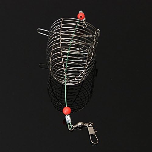 5PCS Fishing Bait Trap Cage Feeder Basket Lures Bait Fishing Accessories