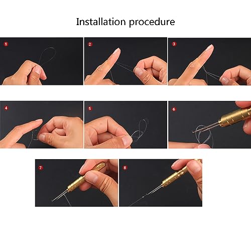 Retractable Fishing Hooks Extractor Hook Puller Fish Line Knotter Tool Fishing Hook Separator Aluminum Fish Line Remover Fishing Line Knotter Hook Needle Fishing Knot Tying Tool Fishing Knot Tying - color: Magnet Looper