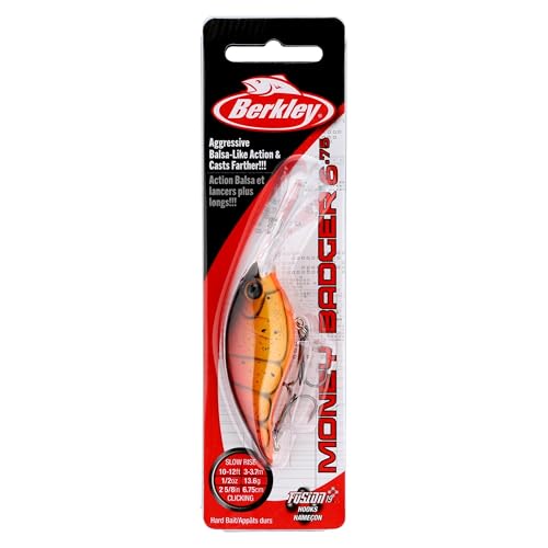 Berkley Money Badger Fishing Hard Bait - color: Fire Craw, size: 2.6 in - 6.75 (1/2 oz)