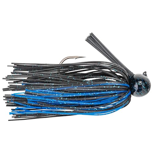 Strike King Tour Grade Football Jig Bait - color: 2 - Black / Blue, size: 0.5 ounce