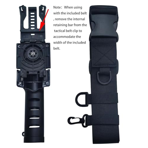Adjustable Fishing Belt Rod Holder,3rd Hand Belt Clip Rod Holder,Fishing Wading Belt,Innovative 360°Rotating Design