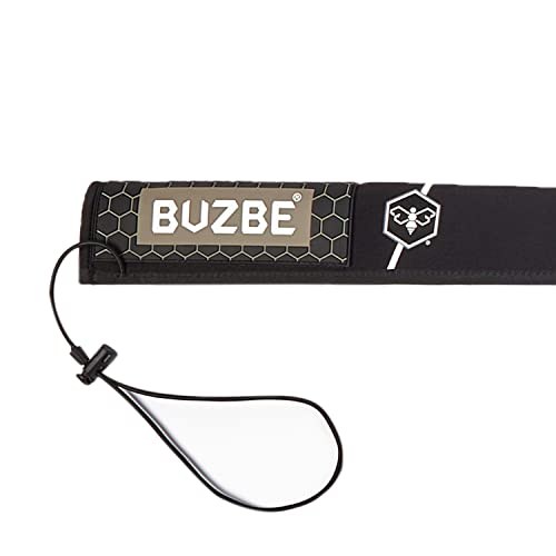 BUZBE Casting Quik-Shield Rod Cover, Fishing Rod Sleeve, Rod Sock, Neoprene Rod Cover, Casting Rod Cover - color: Black