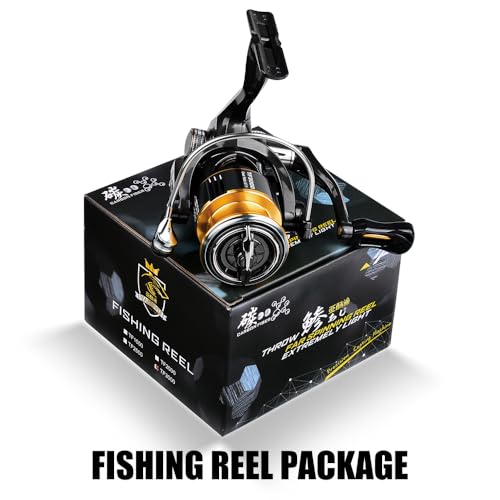 YACUYU Spinning Reel Fishing Reels - Carbon Fiber 13lb Max Drag 5.7:1 Gear Ratio 5+1BB Aluminum Spool Ultra Smooth for Saltwater Freshwater Bass Fishing Spinning Fishing Reel - size: size 2500