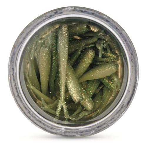 Berkley Gulp! Alive! Minnow Fishing Soft Bait - color: Green Shiner, size: 1in - Jar