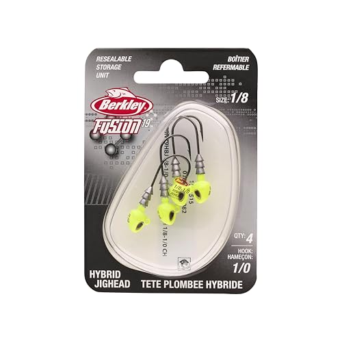 Berkley Fusion19 Hybrid Fishing Jigheads - color: Chartreuse, size: 1/0 Hook Size - 1/8 oz