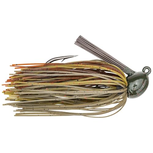 Strike King Hack Attack Heavy Cover Jig Bait - color: Green Pumpkin Craw, size: 1/2 oz