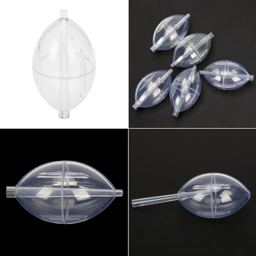 5Pcs FishingsCastings Bobbers Float Fishing Clear Float Plastics Oval Strikes Indicator Easy to Use