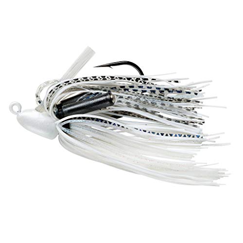 Booyah Boo Jig Bass Fishing Lure with Weed Guard - color: White Shad, style: Boo Jig (1/4 Oz)