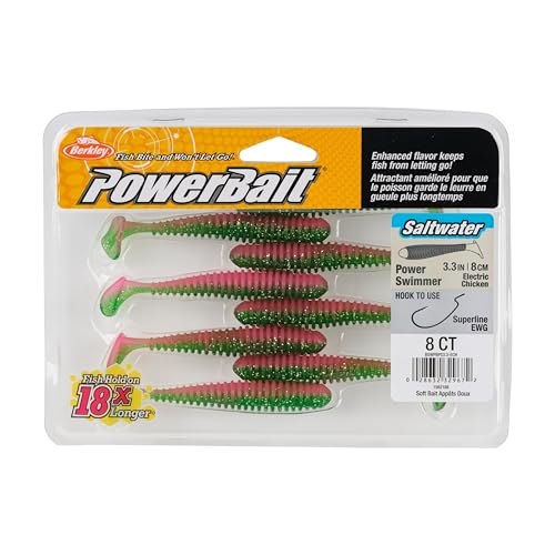Berkley Berkley PowerBait Saltwater Power Swimmer - color: Electric Chicken, size: 3 1/3"