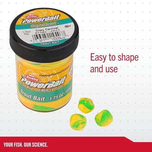 Berkley PowerBait Trout Fishing Dough Bait - color: Rainbow
