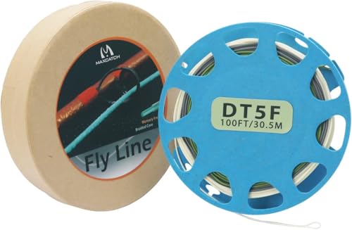 Maxcatch Troutlite Double Taper Floating Fly Line, 90ft, DT3F-DT6F, Easy Casting, with Two Welded Loops - size: DT6F-90FT