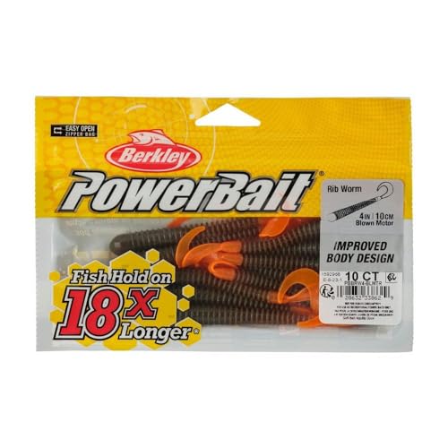 Berkley Berkley PowerBait Rib Worm - color: Blown Motor