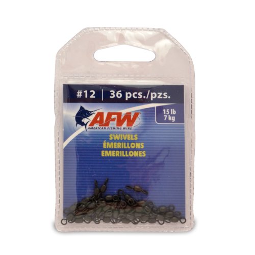 American Fishing Wire Brass Swivels - size: 36 Pieces, 15 Pound Test