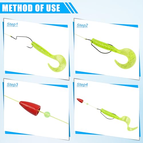 Bullet Fishing Sinkers Weights, 40pcs Slip Sinkers Worm Weights Painted Sliding Fishing Weights for Bass Fishing Pitching and Flipping Texas Rigs Carolina Rig Saltwater Freshwater - size: 1/8oz-40pcs, style: Red