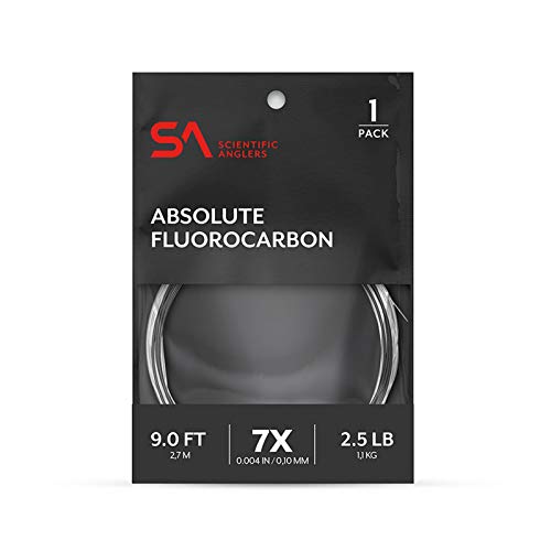 Scientific Anglers Absolute Fluorocarbon Leader - size: 9ft - 3X
