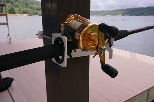MAXXTUFF Heavy-Duty Dock Column Fishing Rod Holder, One Pair, Model MTM104