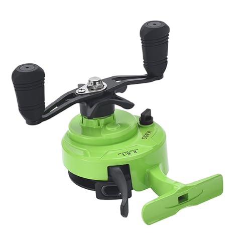 Lixada Wire Cup Ice Fishing Reel Plastic Line Speed Adjustable 2.8:1High Speed Ratio, Raft Fishing Wheel Lightweight Front Fishing Reel for Ice Fishing, Left/Right Hand - color: Left Hand