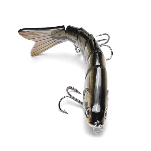 Large Multi Jointed Fishing Lures Bait,Big Giant Fishing Bass Lures,Crankbaits Swimbaits with Treble Hook - color: A11-7.87",4oz