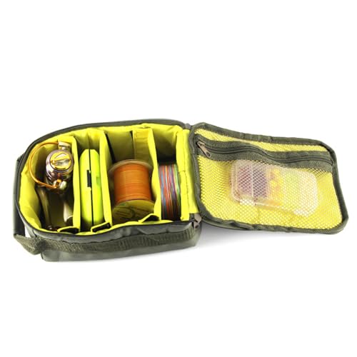 Fishing Reel Bag, Waterproof Fishing Tackle Bag Fishing Reel Gear Organizers Reel Storage Case Fishing Reel Gear Carry