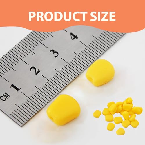120 Pcs Carp Lures Corn Head Lure Carp Bait for Fishing Simulation Fake Corn Floating Soft Baits Carp Fishing Lures with Nice Scent Carp Fishing Trout Fishing Cat Fish