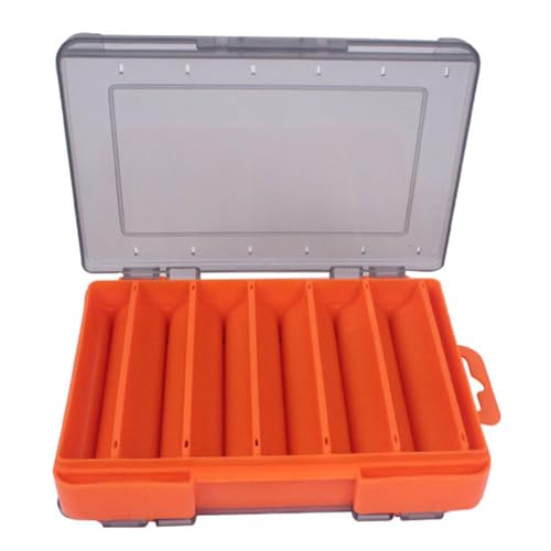 Waterproof Transparent Storage Box for Fishing Lures with Double-Sided Organiser Tool and Fishing Box - color: b