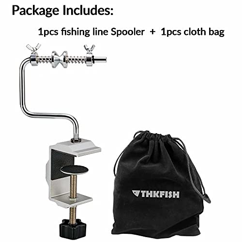 THKFISH Fishing Line Spooler Fishing Line Winder Spooler Fishing Accessories Adjustable Stable Portable Fishing Line Spooler/Fishing Line Remover - color: A -Short- Line Spooler