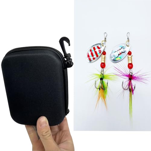 Fishing Spinner Baits Lures Kit for Trout Bass Salmon Lures with Treble Fishing Hooks, Rooster Tail Fishing Gears Spoons Effective in Freshwater/Saltwater - color: 16pcs/bag with Rooster Tail