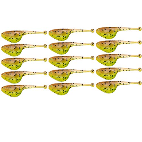 Strike King Mr. Crappie Shadpole Panfish Bait (15-Pack) - color: Pumpkinseed/Chartreuse