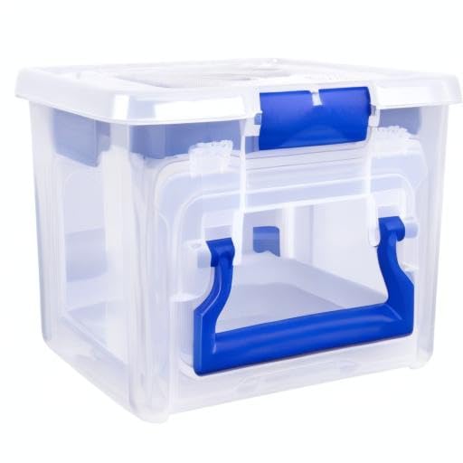 Flambeau Outdoors 4510FB Terminal Tackle File Satchel, 8 Bulk Boxes for Packaged Tackle, Clear