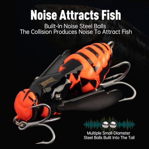 Kingdom Wasp Crawl Bait Insect Bionic Floating Fishing Lures Swimbaits Hard Artificial Baits Lure Freshwater and Saltwater Bass Carp Pike Walleye Fishing ABS Material Carbon Steel Three Book Hook - color: 04, size: 4.2g