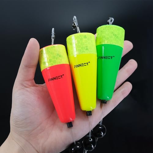 Popping Cork Fishing Floats, 3in/4in Weighted Fishing Bobbers, 3/6-Pack for Saltwater & Freshwater - size: 4in-3 Pack