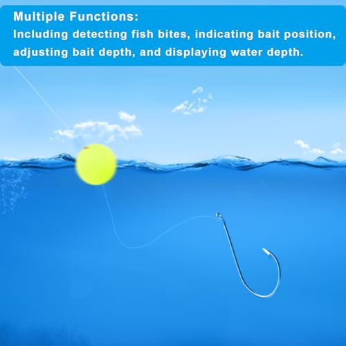 PATIKIL Fishing Bobber, Slip Foam Floats Buoy Rig Stoppers for Crappie Trout Bass Fishing - color: Red,Yellow, size: 1.4 Inch
