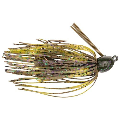 Strike King Bitsy Bug Jig Fishing Lure, Premium Silicone Skirts - color: Candy Craw, size: 3/16 oz