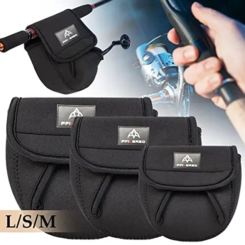 3Pcs Fishing Spinning Reel Covers Bag Baitcasting Trolling Fishing Reel Protective Case Pouch Sleeve Gloves Fishing Bags Fits 1000-8000 Series Reel 3Size (Big-3Pack) - color: Big-3Pack