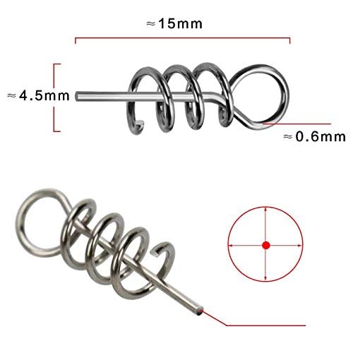 50pcs/Box Fishing Treble Hooks, High Carbon Steel Fishing Hooks Kit, Sharp & Round Bend Fishing Treble Hooks for Catfish Lures Baits Bass Fishing Accessories - color: Swimbait Hooks with Twistlock