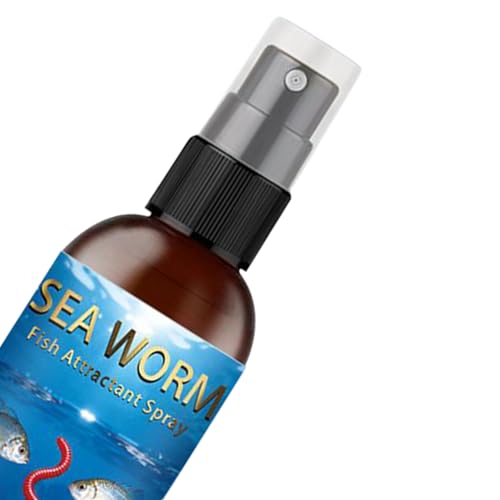 Fish Attractant Spray - 60ml Sea Worm Scent,Fish Bait Enhancer - for Rivers Lakes Streams Reservoirs Nearshore Areas Coastal Rocky Zones Deep Sea Professionals Amateur Angling