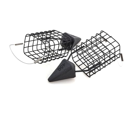 Pack of 5 3/4oz Feeder Fishing Lure Basket Holder Fishing Bait Cage for Outdoor Camping
