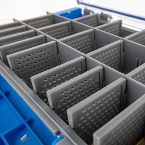 Reaction Tackle Ultra Elite Tackle Trays, Water Resistant Fishing Tackle Box Organizer with Removable Dividers, Sealed Rubber Gasket and One Hand Latch - 3700 (2-Pack) - size: 3700 (2-Pack)