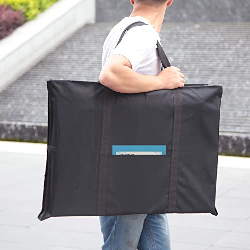 JJRING Dacron Light Weight Art Portfolio Bag, 24'' x 32'' for 23'' x 31'', Black Carrying Storage Case for Poster, Sketching, and Drawing - size: 23''*31''