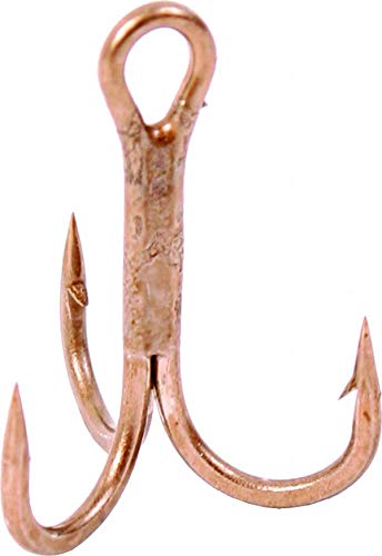 Gamakatsu Round Bend Treble Hook-Pack Of 25 (Bronze) - size: 2